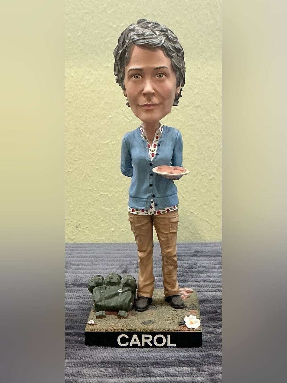 The Walking Dead AMC TV Show Carol Peletier Bobblehead By Royal Bobbles 8” Tall